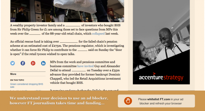 Adblock Financial Times.