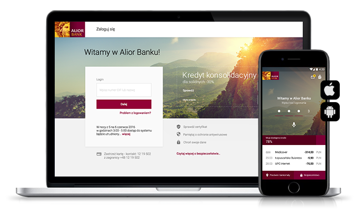 Pierwsza odsłona nowej bankowości internetowej i mobilnej Alior Banku