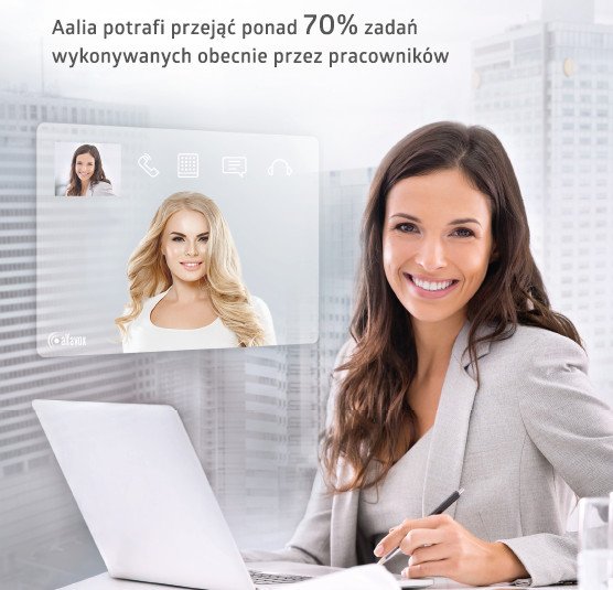 Aalia - robot, który może zastąpić pracownika call center.