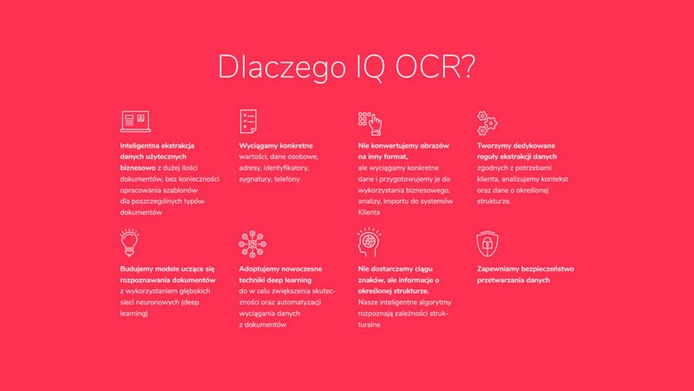 Dlaczego korzystać z IQ OCR.