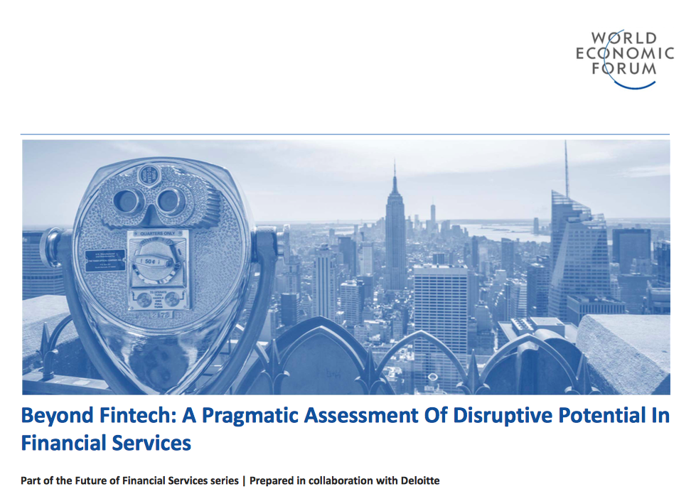 Must Read: Report World Economic Forum o Fintechu