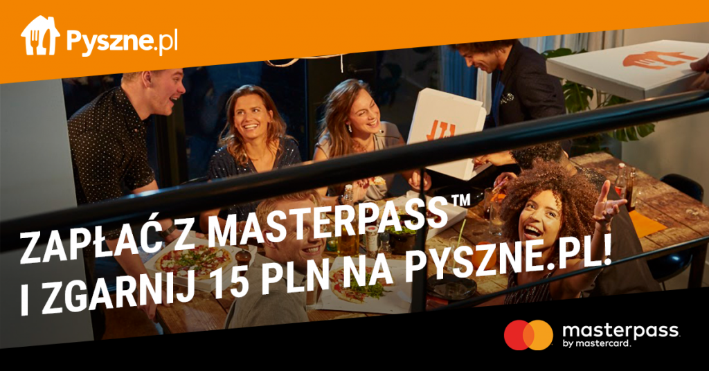 6 tys. zniżek na Pyszne.pl dla klientów płacących Masterpass