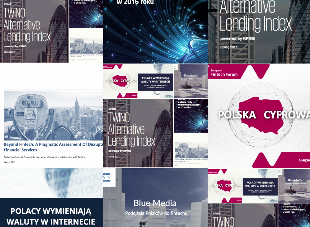 Wszystkie raporty o sektorze Fintech w jednym miejscu