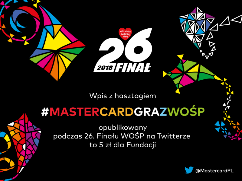 Mastercard kolejny rok gra z WOŚP