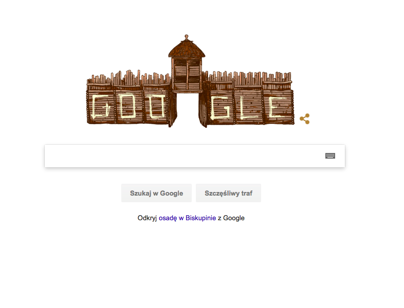 Biskupin w Google Doodle