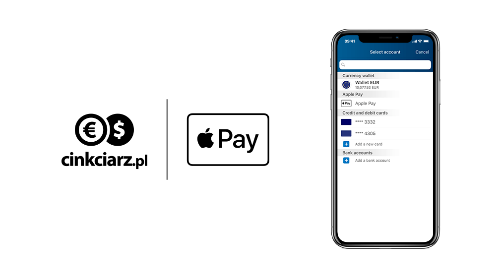 Cinkciarz też ma Apple Pay