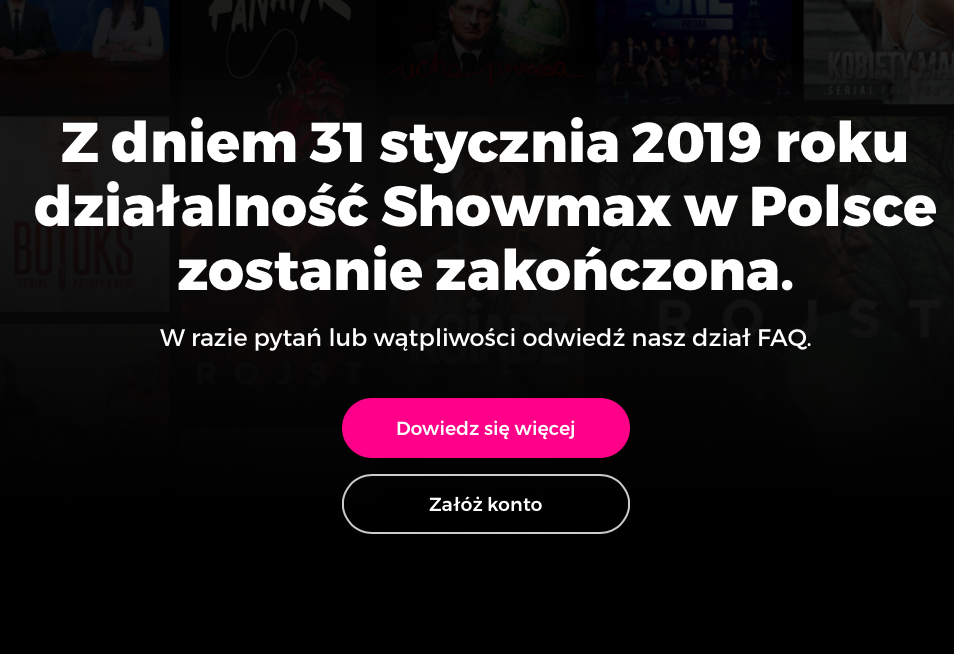 Showmax wycofuje się z Polski