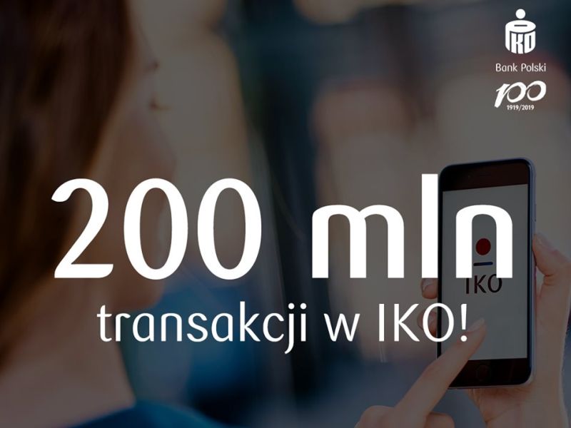 200 mln transakcji w aplikacji IKO. Niedługo nowe funkcje
