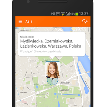 Aplikacja Gdzie jest Dziecko Orange