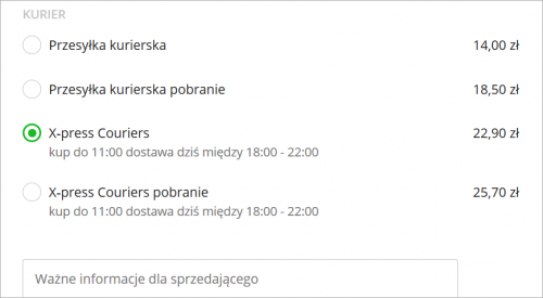 Allegro ekspresowa dostawa
