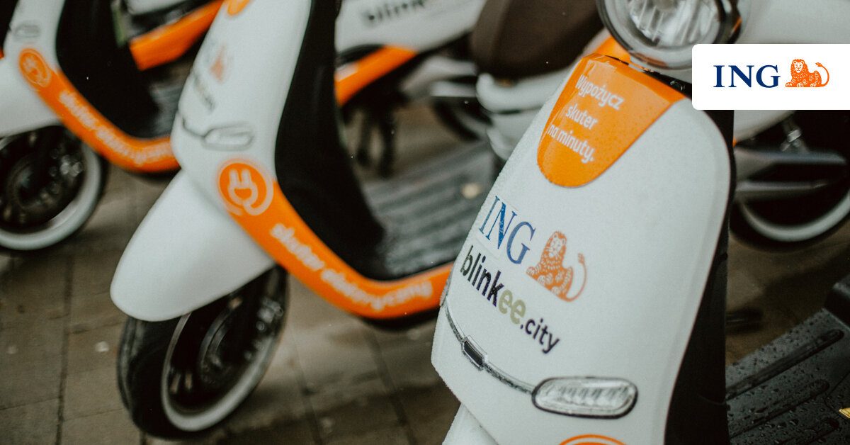 ING i blinkee.city udostępnią pojazdy elektryczne w dużych miastach