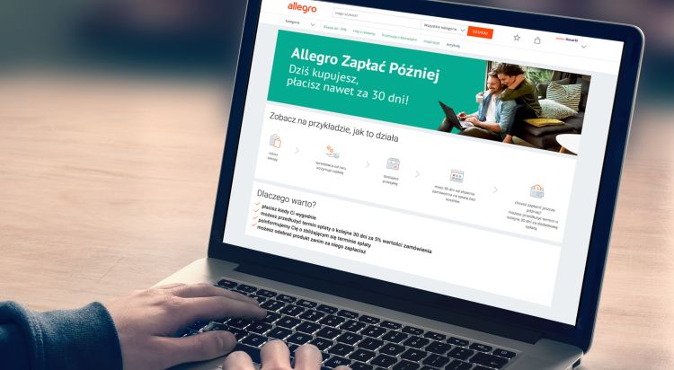Allegro wprowadza odroczone płatności. Wspólnie z fintechem PayPo