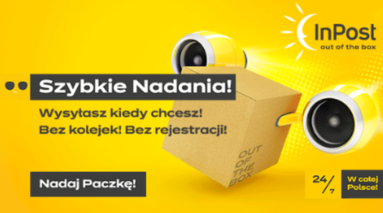 Wysyłka w kilkadziesiąt sekund. InPost wprowadza szybkie nadania