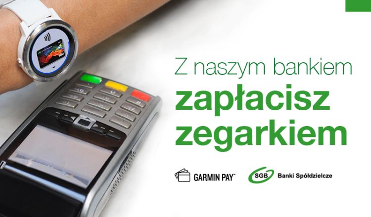 Płatności Garmin Pay już dostępne dla klientów SGB