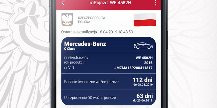 mPojazd już działa na iOS. Dowód rejestracyjny dostępny z poziomu iPhone’a