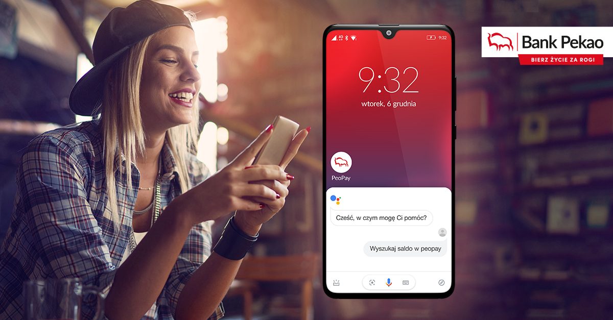 Asystent Google w aplikacji mobilnej Pekao, czyli PeoPay
