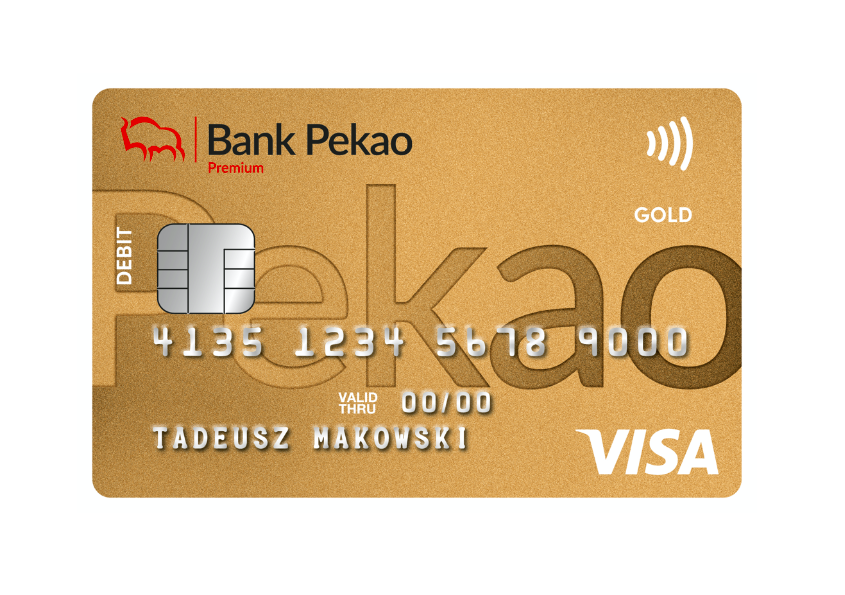 Karta Visa Gold do konta dla wszystkich w Banku Pekao
