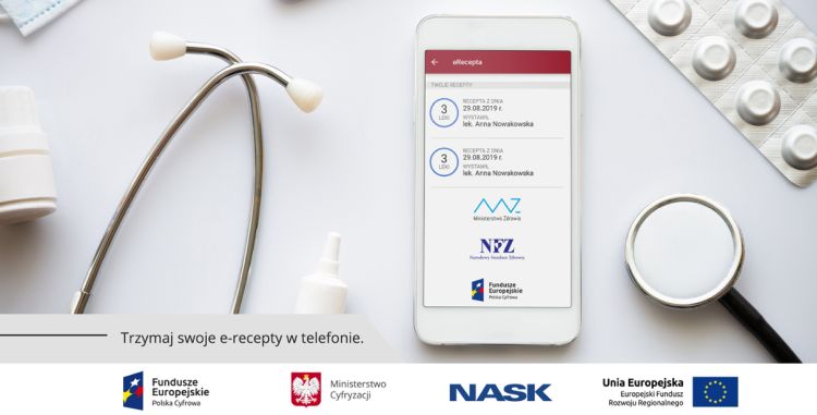 E-recepty już obowiązkowe. Można je trzymać w smartfonie. Źródło: Ministerstwo Cyfryzacji