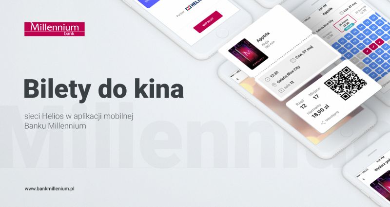 W aplikacji Banku Millennium kupisz bilety do kina