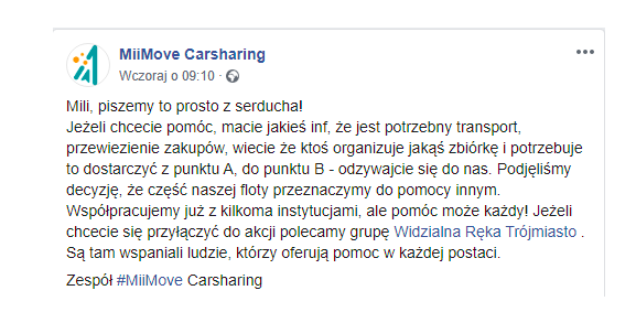 MiiMove koronawirus