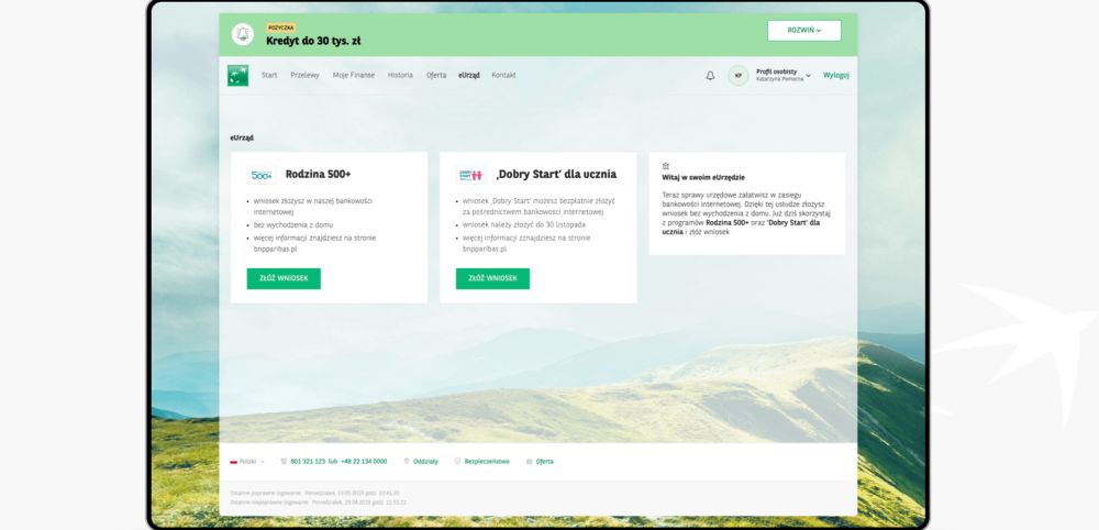 Wniosek o 300+ można już złożyć online w BNP Paribas