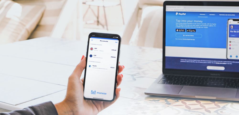 Aplikacja Monese w połączeniu z kontem PayPal. Nowość dla polskich klientów