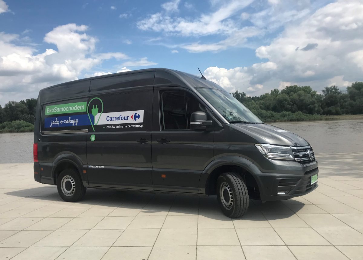 Elektryczne samochody dostawcze w Carrefour