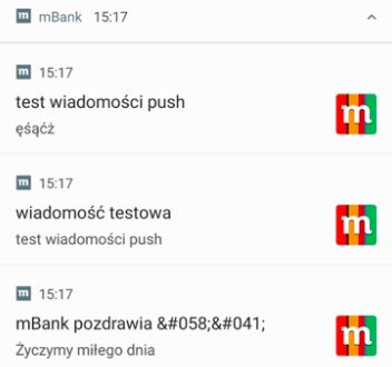 mBank awaria