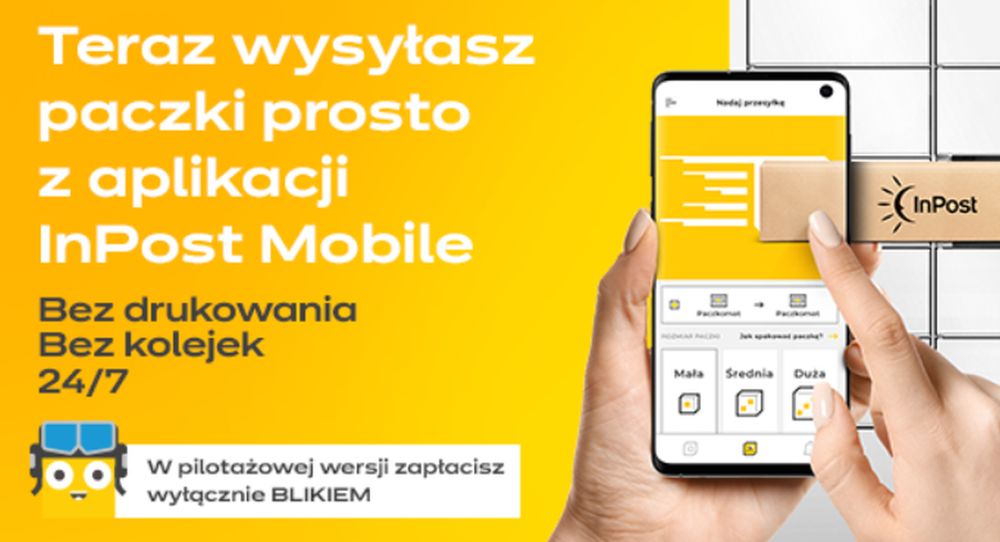 W aplikacji InPost można już nadawać przesyłki