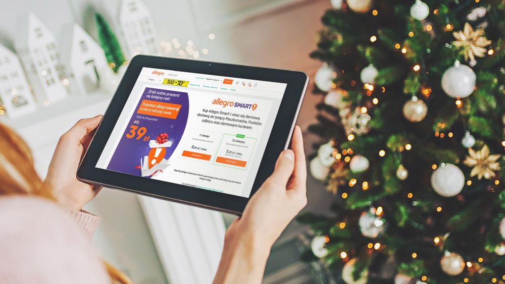 Świąteczna promocja od Allegro. Niższa cena rocznego pakietu Smart