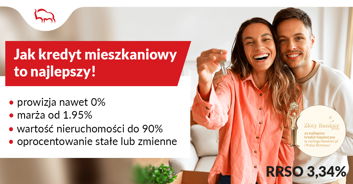Bank Pekao przygotował ofertę kredytów hipotecznych z zerową prowizją i niskim wkładem własnym