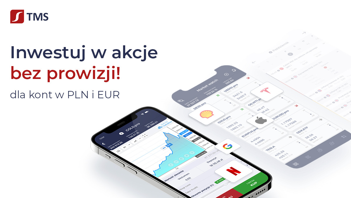 TMS wprowadza do oferty amerykańskie akcje bez prowizji