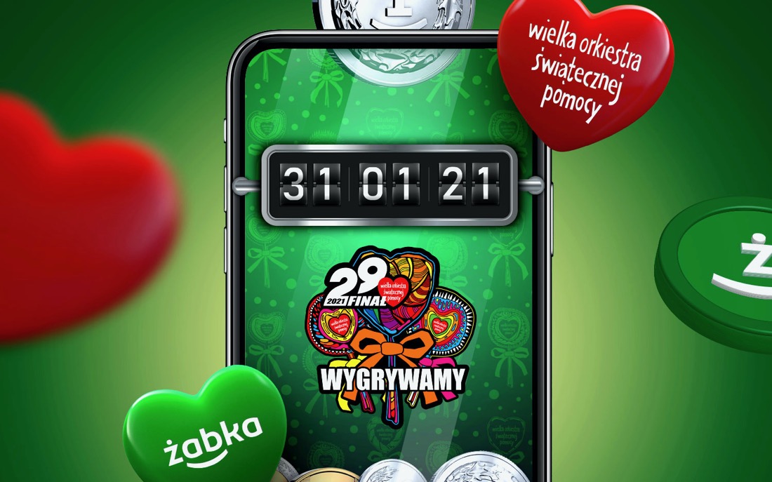 Użytkownicy żappki mogą wymieniać żappsy na cegiełki charytatywne WOŚP