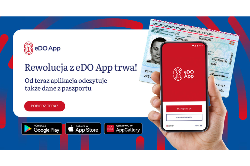 Dzięki aplikacji eDO App można odczytać dane z paszportu