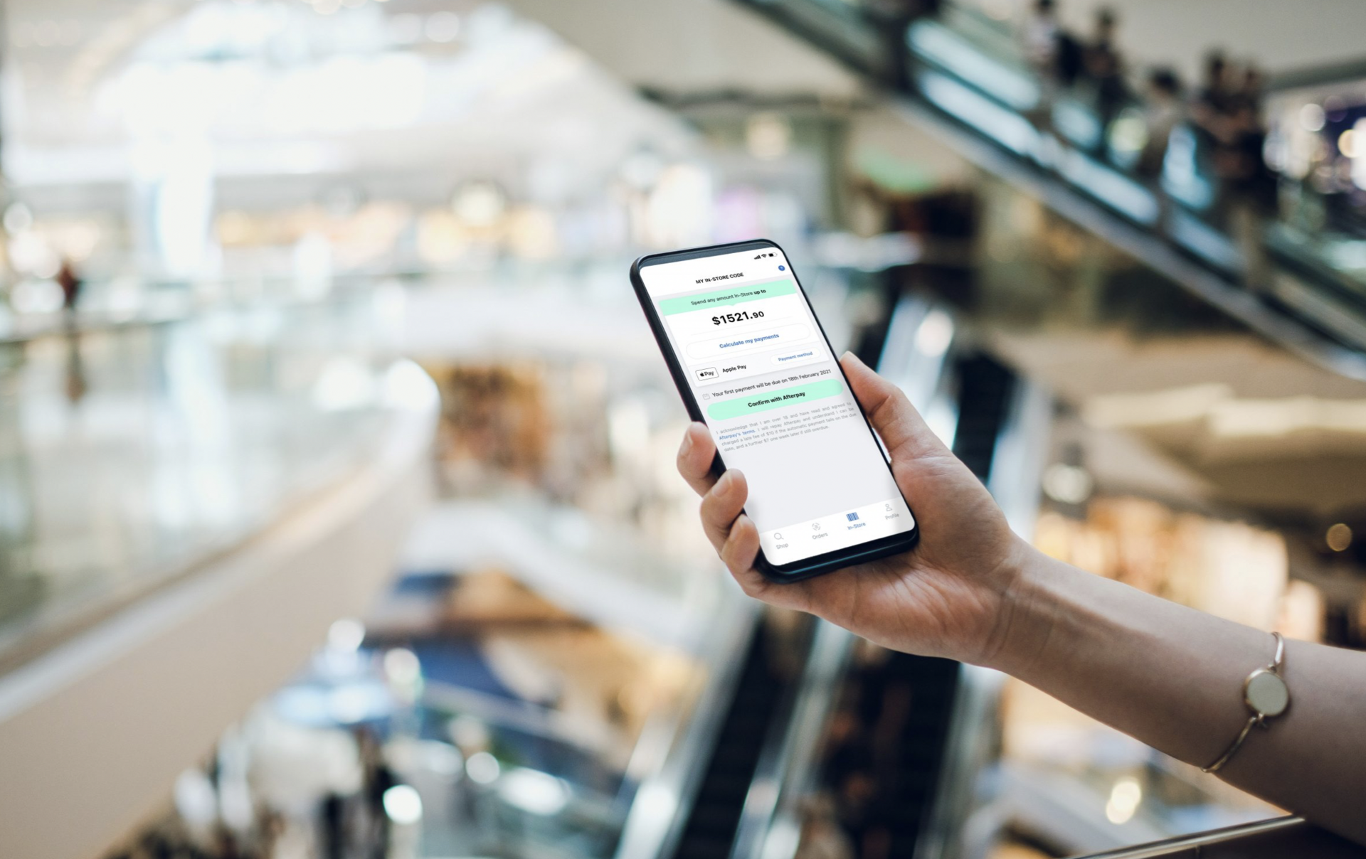 Afterpay in store