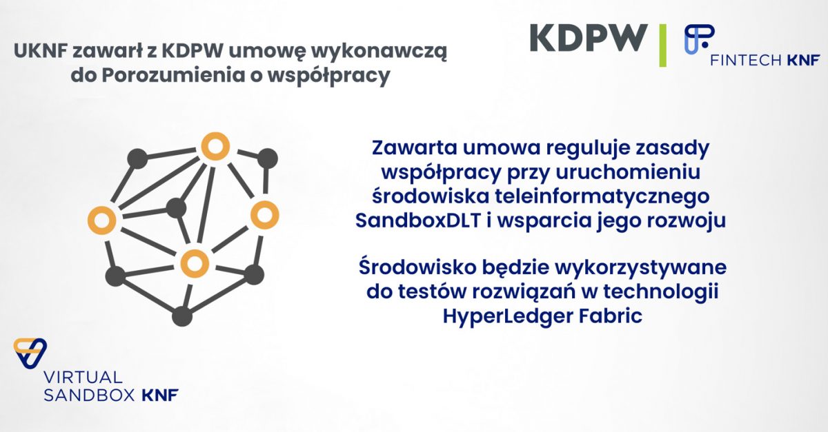KNF i KDPW podpisują nową umowę. Będą rozwijać piaskownicę blockchain