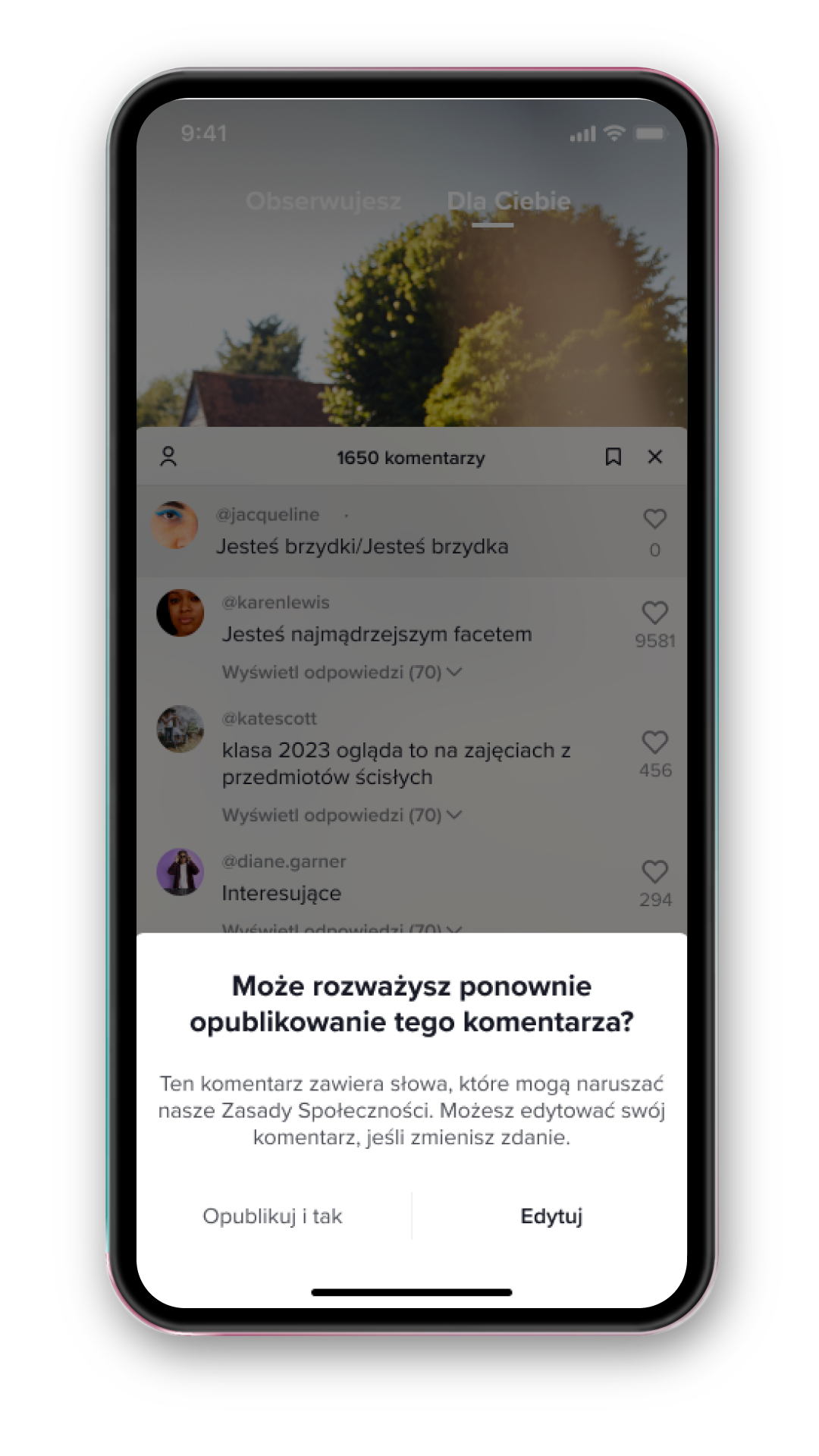 Może rozważysz ponownie opublikowanie tego komentarza