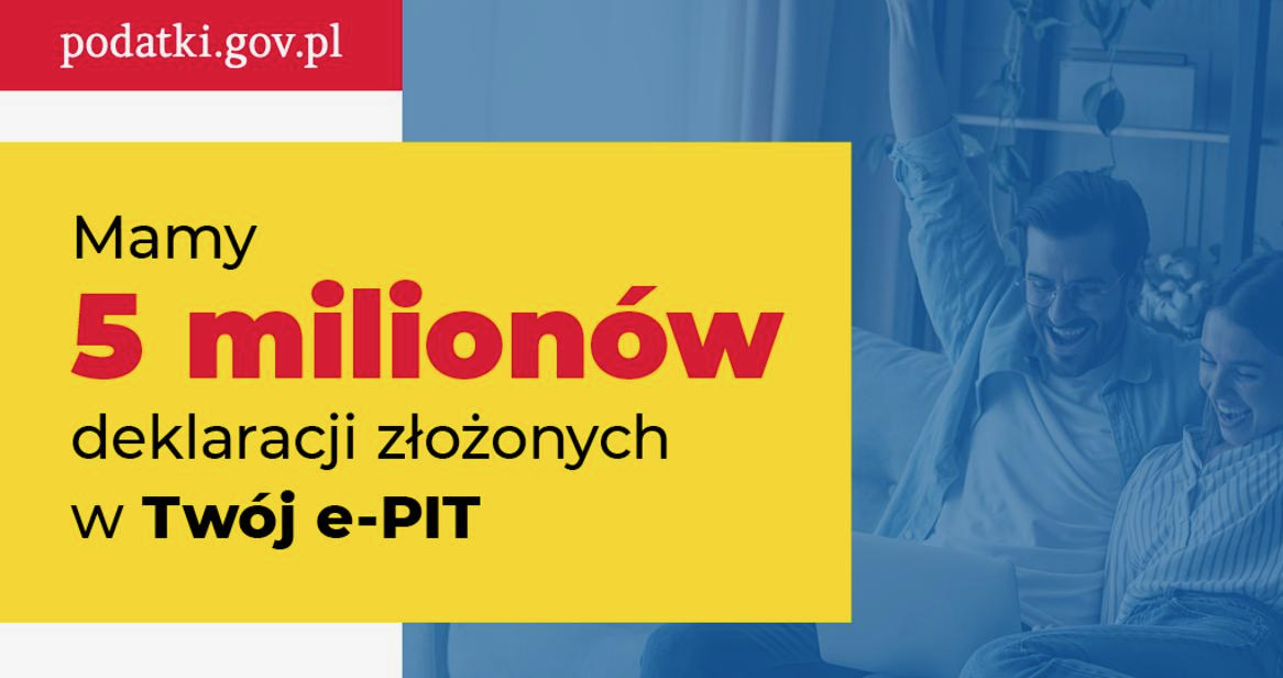 Polacy rozliczyli już ponad 5 mln e-PITów. To nowy rekord