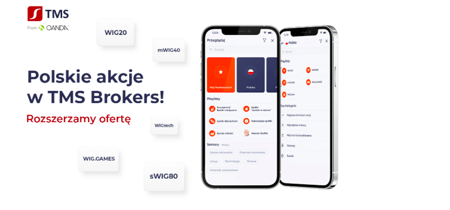 TMS Brokers wprowadza do oferty akcje z GPW