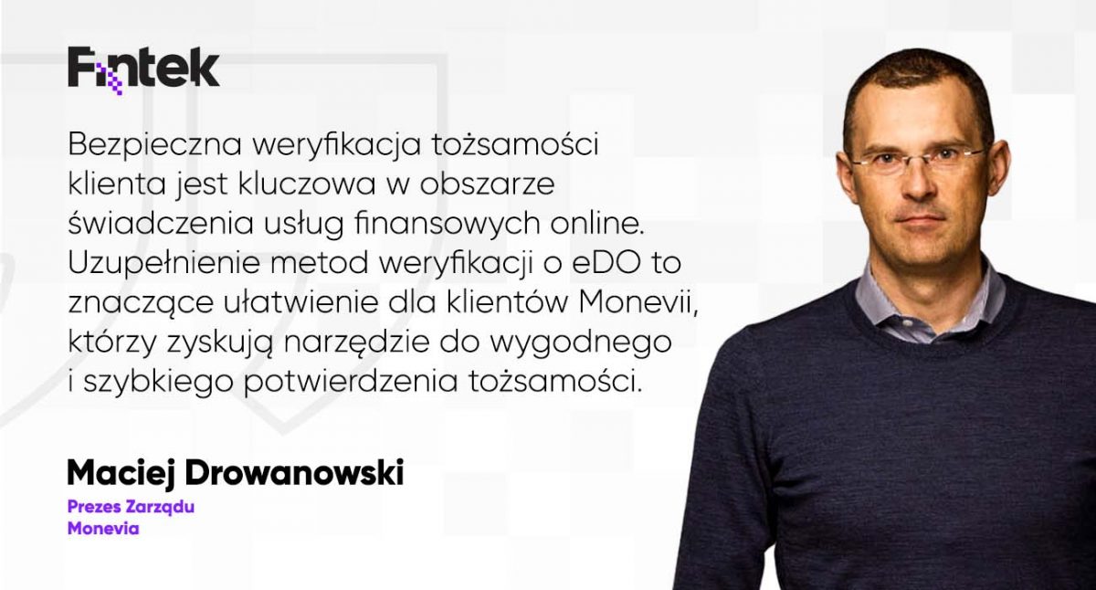 Monevia wdrożyła weryfikację tożsamości z wykorzystaniem eDO App