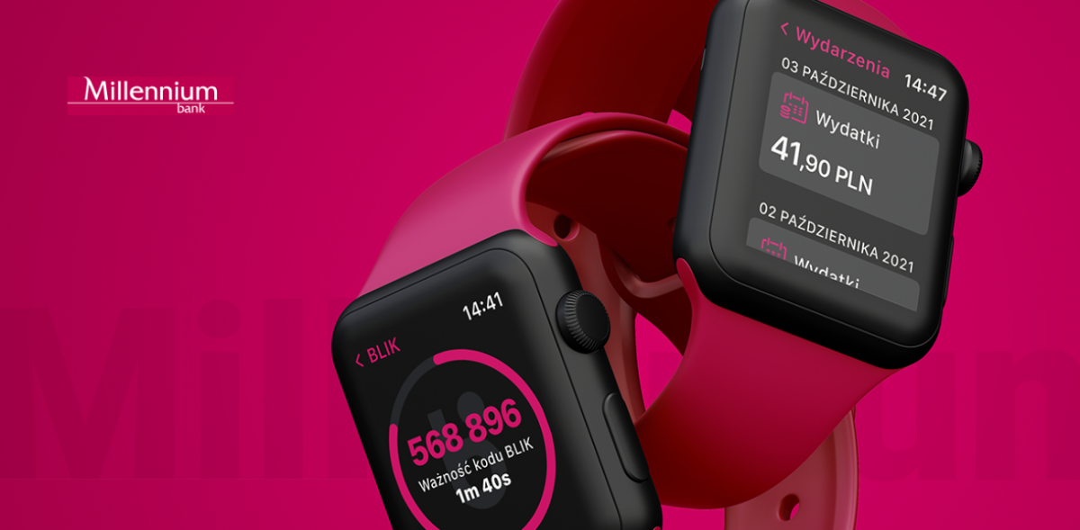 Bank Millennium udostępnił nową wersję aplikacji na Apple Watch