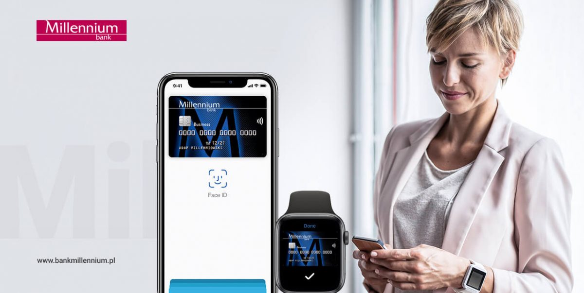 Google Pay, Apple Pay, Garmin Pay i Fitbit Pay dostępne dla przedsiębiorców w Banku Millennium