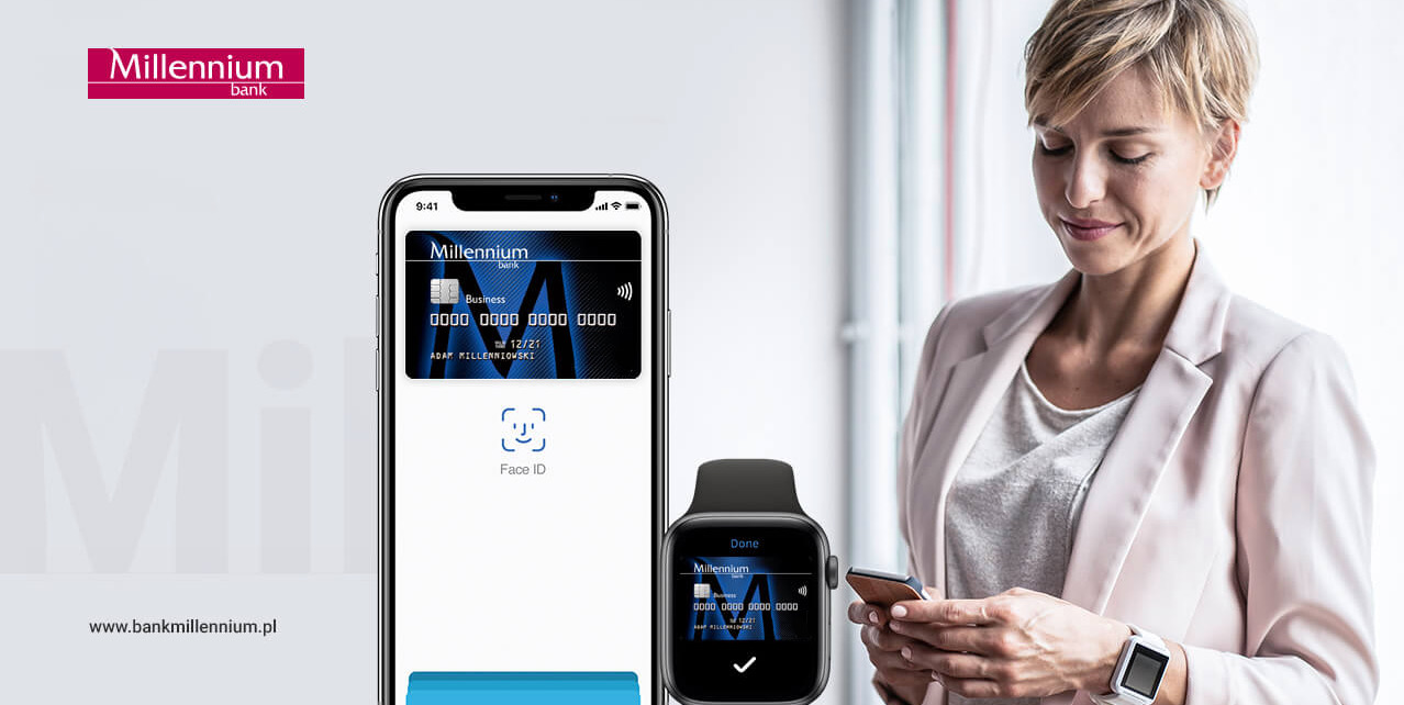 Google Pay, Apple Pay, Garmin Pay i Fitbit Pay dostepne dla przedsiebiorcow w Banku Millennium