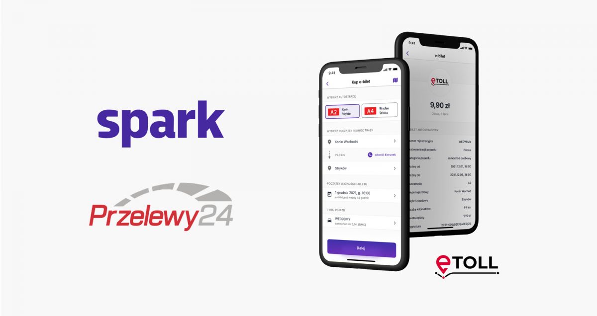 Płatność za autostrady w aplikacji fintechu Spark