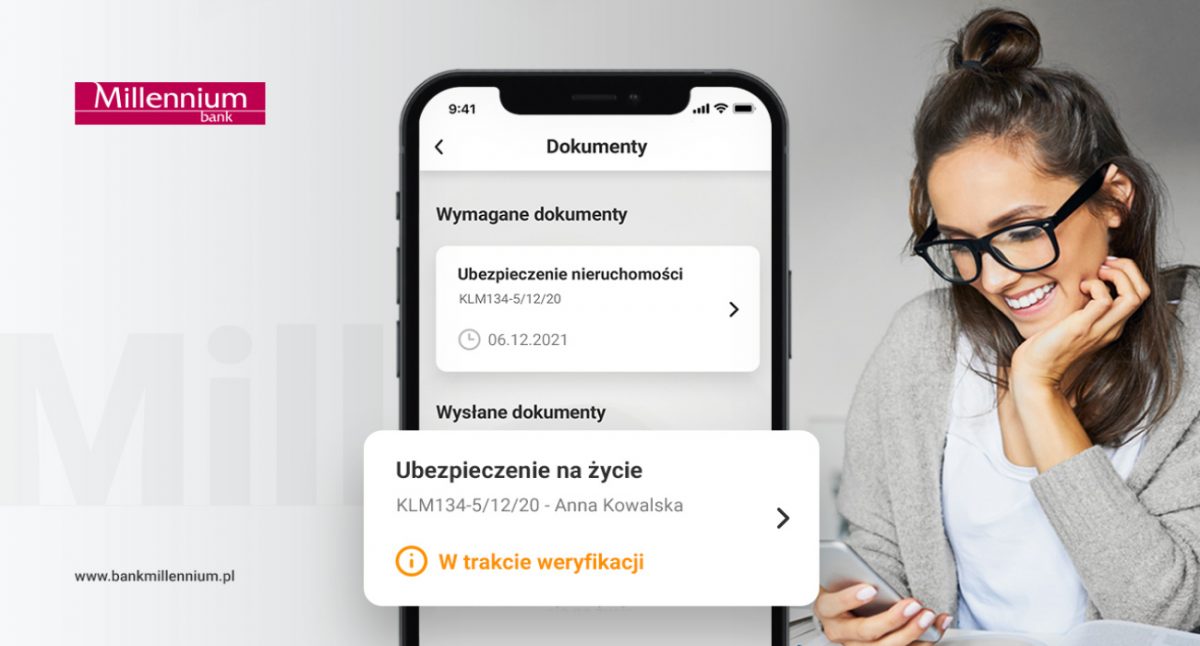 Bank Millennium cyfryzuje hipoteki. Polisy ubezpieczeniowe można przekazać online