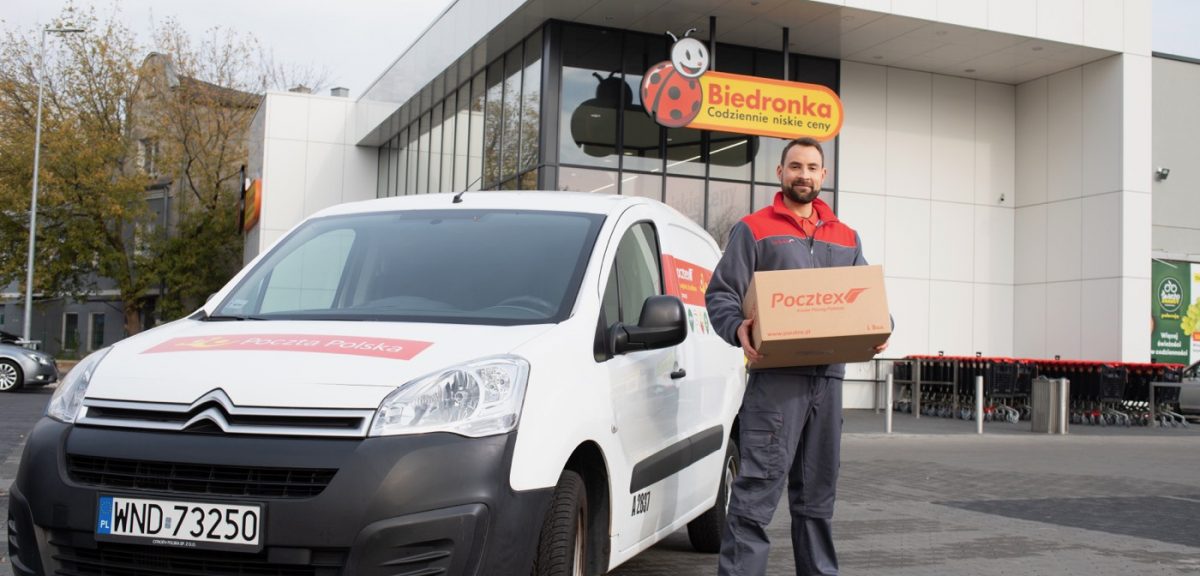 Automaty paczkowe Poczty Polskiej pod sklepami Biedronka. Firmy rozszerzają współpracę