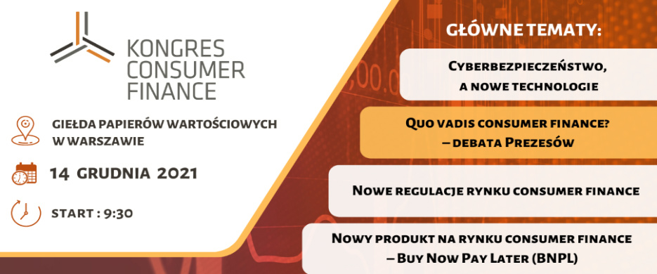 Kongres Consumer Finance już 14 grudnia. Największe branżowe forum dyskusyjne