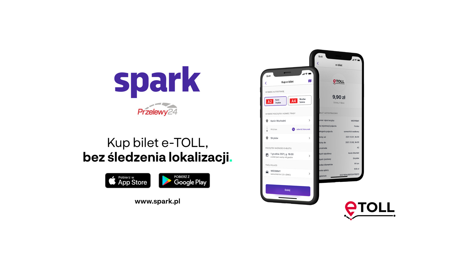 W aplikacji Spark kupisz bilet na przejazd autostrada. Teraz takze na Androidzie