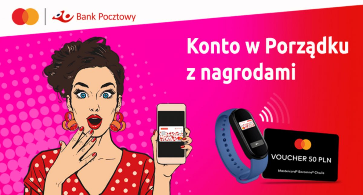 Promocja od Banku Pocztowego. Załóż konto, płać mobilnie i wygraj opaskę Xiaomi Band 6