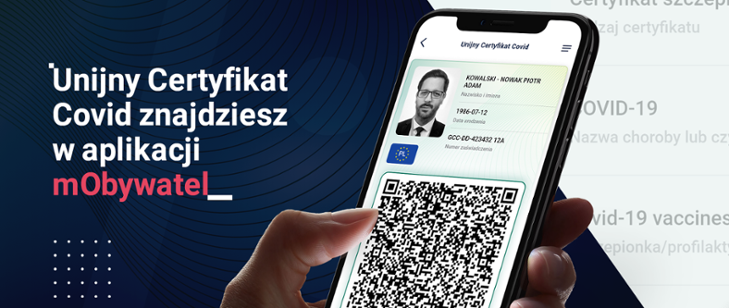 Odnów swój certyfikat COVID w aplikacji mObywatel